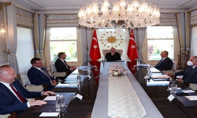 Cumhurbaşkanı Erdoğan, Bulgaristan Hak ve Özgürlükler Hareketi Genel Başkanı Karadayı ve beraberindeki heyeti kabul etti