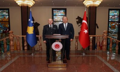 Millî Savunma Bakanı Hulusi Akar, Kosova Güvenlik Kuvveti Komutanı Korgeneral Bashkim Jashari’yi Kabul Etti