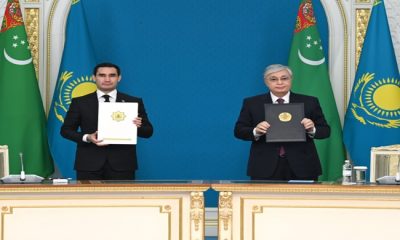 Совместное заявление Президента Казахстана Касым-Жомарта Токаева и Президента Туркменистана Сердара Бердымухамедова
