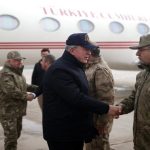 Millî Savunma Bakanı Hulusi Akar Beraberindeki TSK Komuta Kademesi ile Sınır Hattında