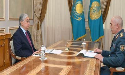 Глава государства принял министра обороны Руслана Жаксылыкова