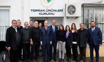 Cumhurbaşkanı Ersin Tatar, Toprak Ürünleri Kurumu’nu ziyaret ederek yeni yönetim kurulu ile bir araya geldi