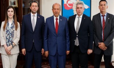 Cumhurbaşkanı Ersin Tatar, Yunus Emre Enstitüsü Başkan Yardımcısı Doç. Dr. Kutalmış Yalçın ve beraberindeki heyeti kabul etti