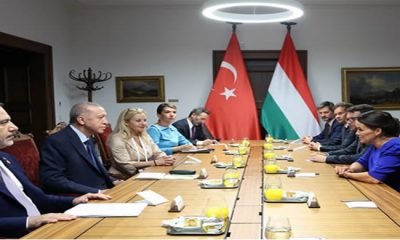Cumhurbaşkanı Erdoğan, Macaristan Cumhurbaşkanı Novak ile bir araya geldi