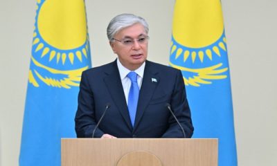 Devlet başkanı, Rus gazının Kazakistan topraklarından Özbekistan’a taşınmasının açılış törenine katıldı