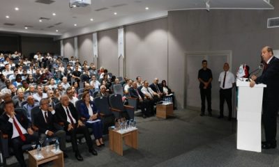 Cumhurbaşkanı Ersin Tatar, Girne Üniversitesi Denizcilik Fakültesi ve Girne Üniversitesi Denizcilik Merkezi (GÜDENMER) iş birliğinde düzenlenen, “KKTC ve Sürdürülebilir Denizel Ekonomi” 2023 Cumhuriyet Sempozyumu’na katıldı