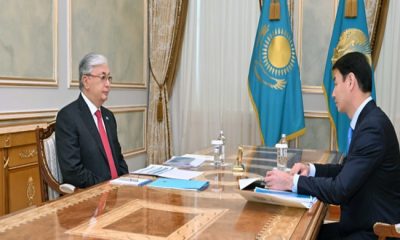 Devlet başkanı Türkistan bölgesi Akim’i Darkhan Satybaldy’yi kabul etti